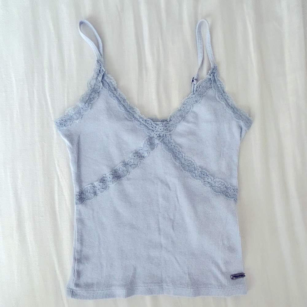 XXS light blue cropped tank
